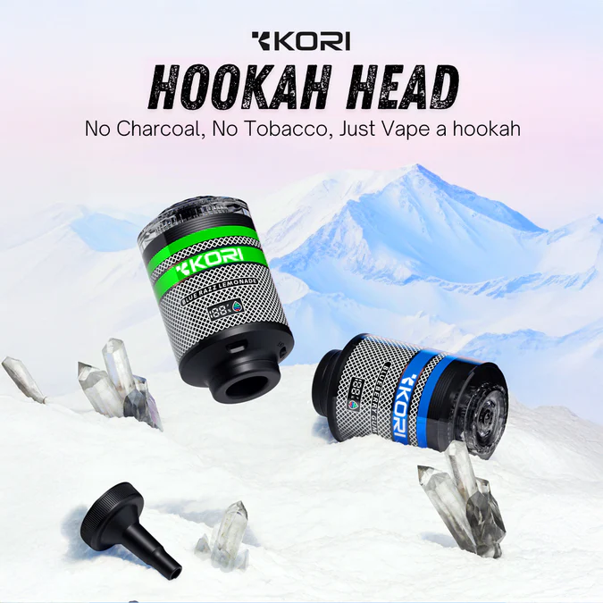 KORI Hookah Head 100K 2 in 1 Disposable E Hookah 100000 Puffs