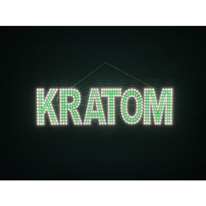 kratom led light sign